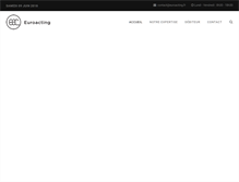 Tablet Screenshot of euroacting.fr